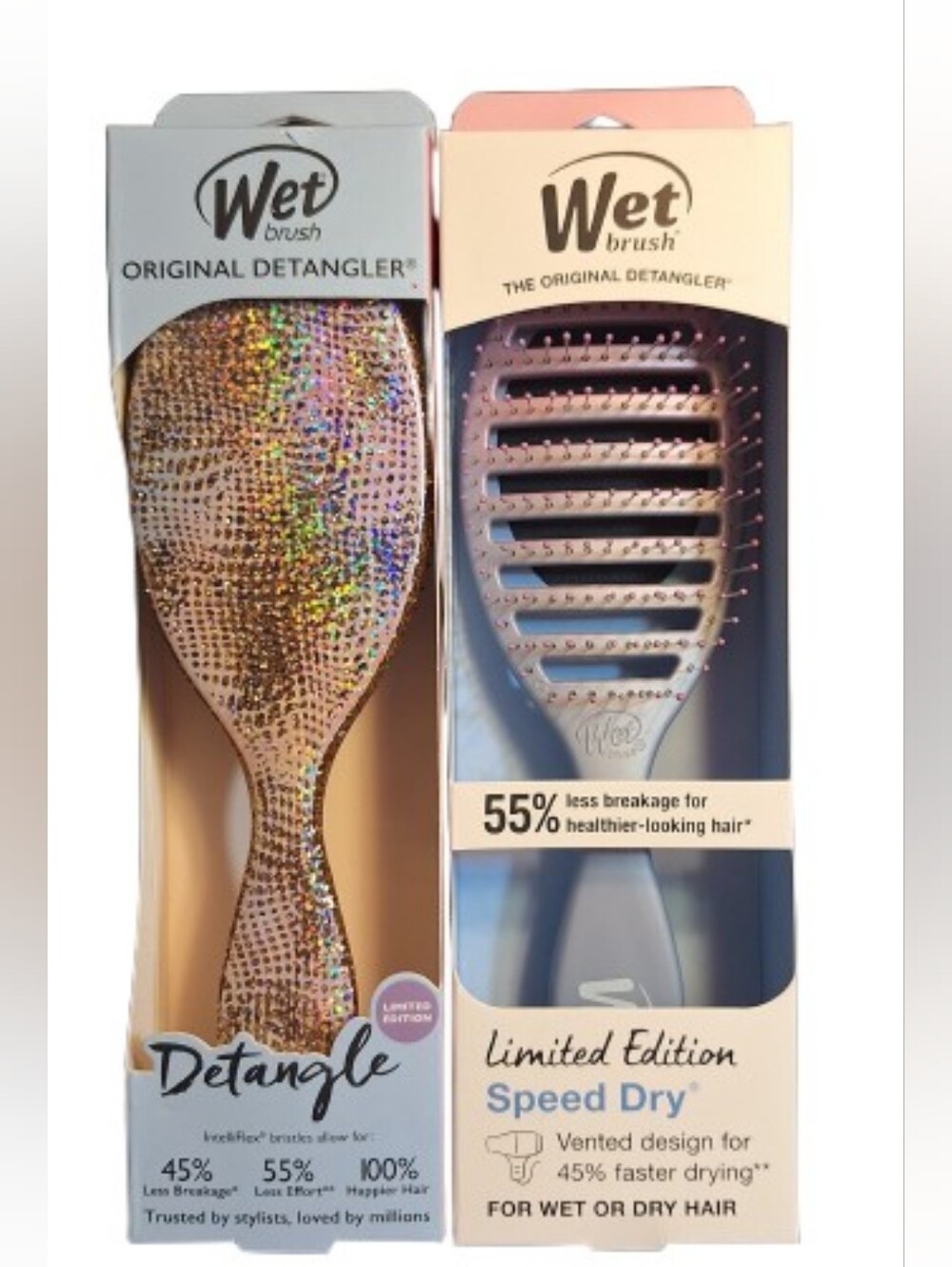 NWT Wet Brushes Limited Edition (Sparkly/Gray)